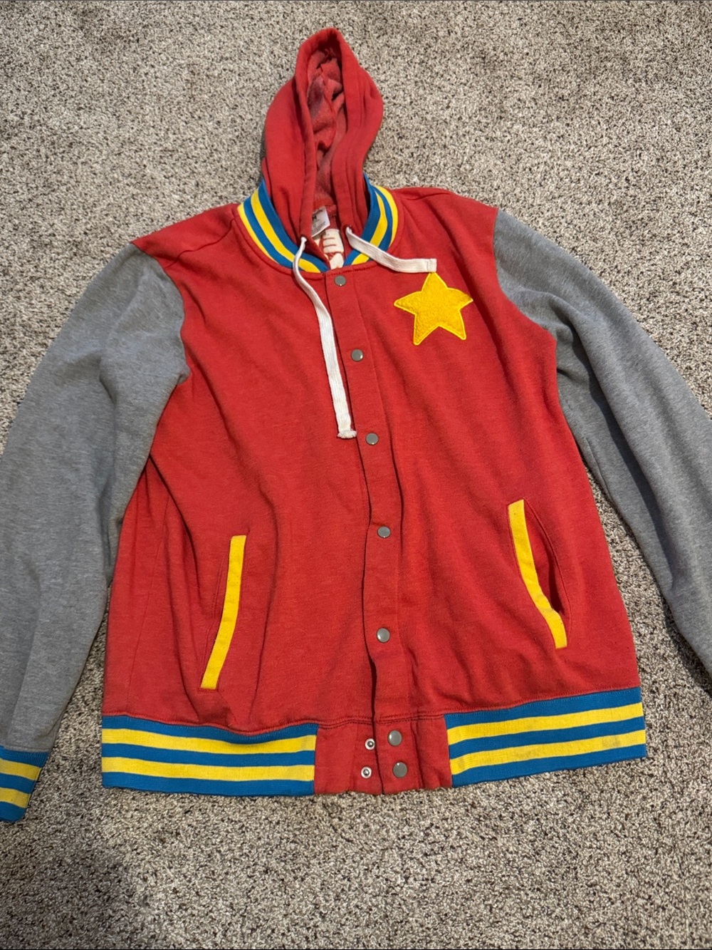 Cartoon Network Steven Universe Hooded Varsity Jacket for Men’s size XL